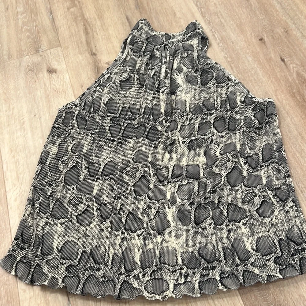 Sen Python Print Halter Top | Snakeskin Print | Size S | Miami Designer - Picture 4 of 9